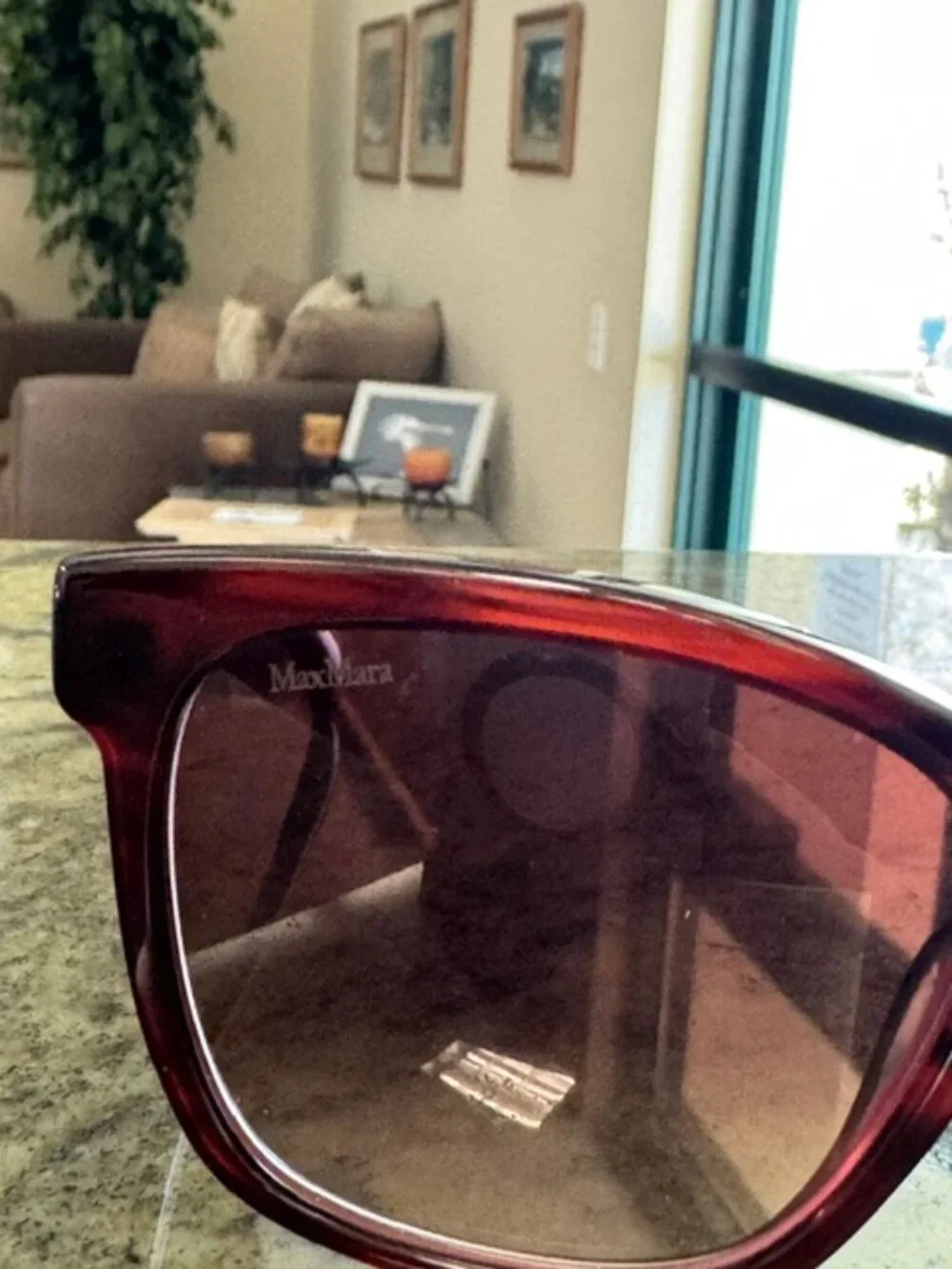 Max Mara MM0042 05B Bordeaux Cat-Eye Sunglasses 56-16-140 New w/Case FREE SHIP!!